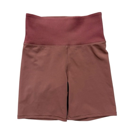 Vuori Rib Studio Short 6" Bike Shorts Cedar Brown Size XS Running Gym - Picture 1 of 7